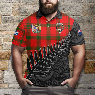Darroch Crest Tartan Polo Shirt with New Zealand Silver Fern Half Style Kid - Tartan Vibes Clothing