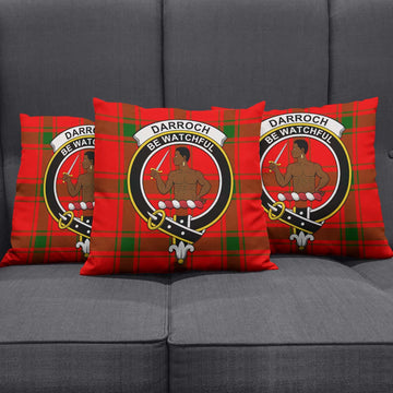 Darroch Tartan Pillow Cover with Family Crest Rectangle Pillow Cover 51*91cm - Tartan Vibes Clothing