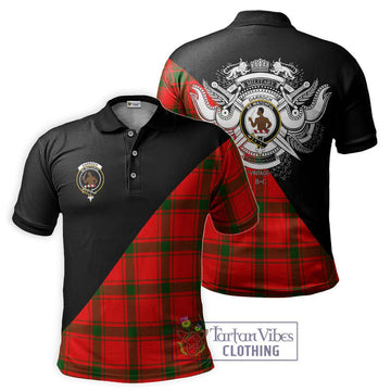 Darroch Tartan Polo Shirt with Family Crest and Military Logo Style Kid - Tartan Vibes Clothing