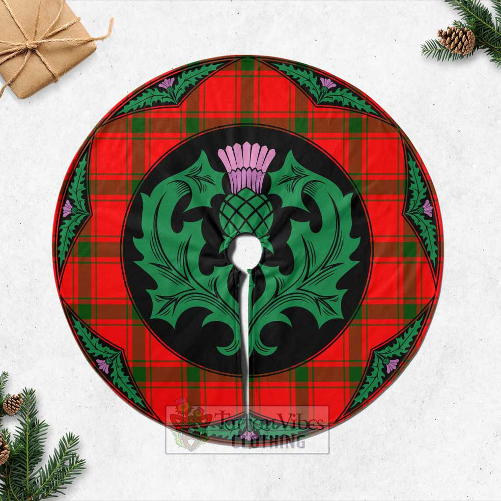 Darroch Tartan Christmas Tree Skirt Scottish Thistle Style Casual Tree Skirts - Tartan Vibes Clothing