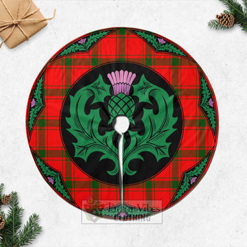 Darroch Tartan Christmas Tree Skirt Scottish Thistle Style Casual Tree Skirts - Tartan Vibes Clothing