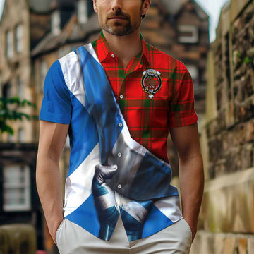 Darroch Tartan Hawaiian Shirt with Family Crest Scotland Patriotic Style Kid - Tartan Vibes Clothing