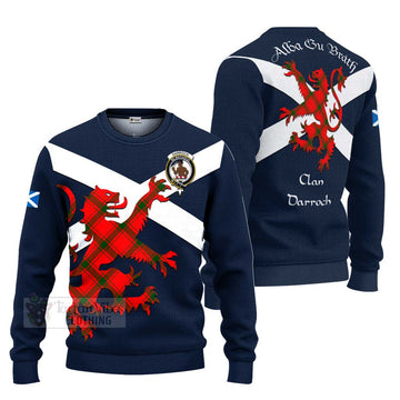 Darroch Tartan Lion Rampant Ugly Sweater Proudly Display Your Heritage with Alba Gu Brath and Clan Name Unisex - Tartan Vibes Clothing