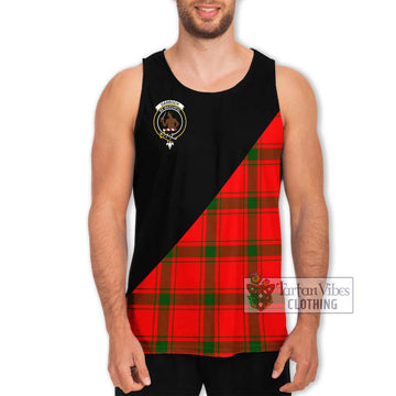 Darroch Tartan Men's Tank Top with Family Crest and Military Logo Style Men - Tartan Vibes Clothing