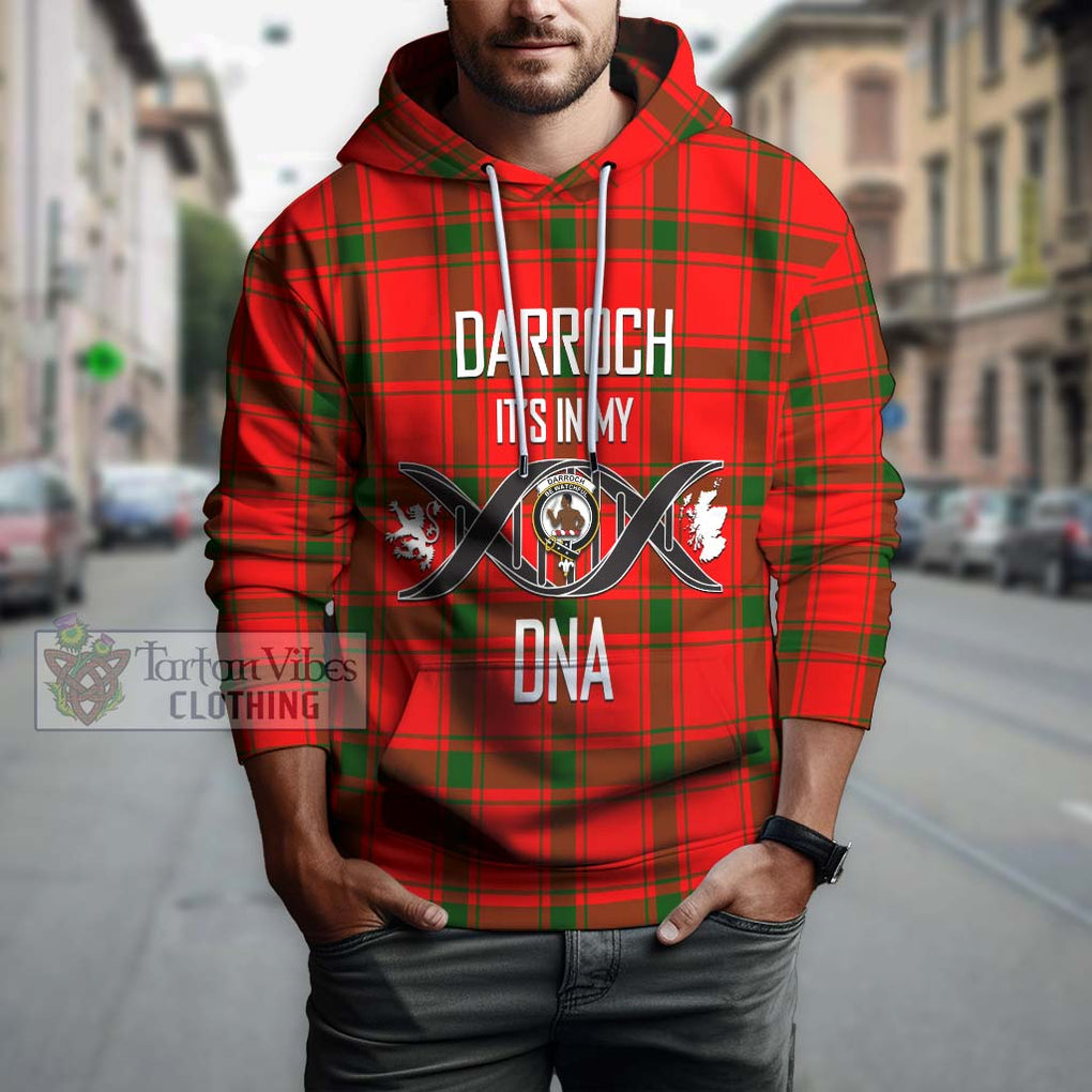 Darroch Tartan Hoodie with Family Crest DNA In Me Style Pullover Hoodie - Tartan Vibes Clothing