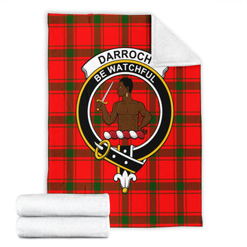 Darroch Tartan Blanket with Family Crest - Tartan Vibes Clothing