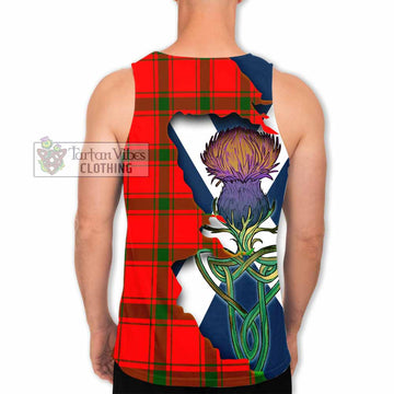Darroch Tartan Family Crest Men's Tank Top Scottish Thistle Celtic Inspired - Tartan Vibes Clothing