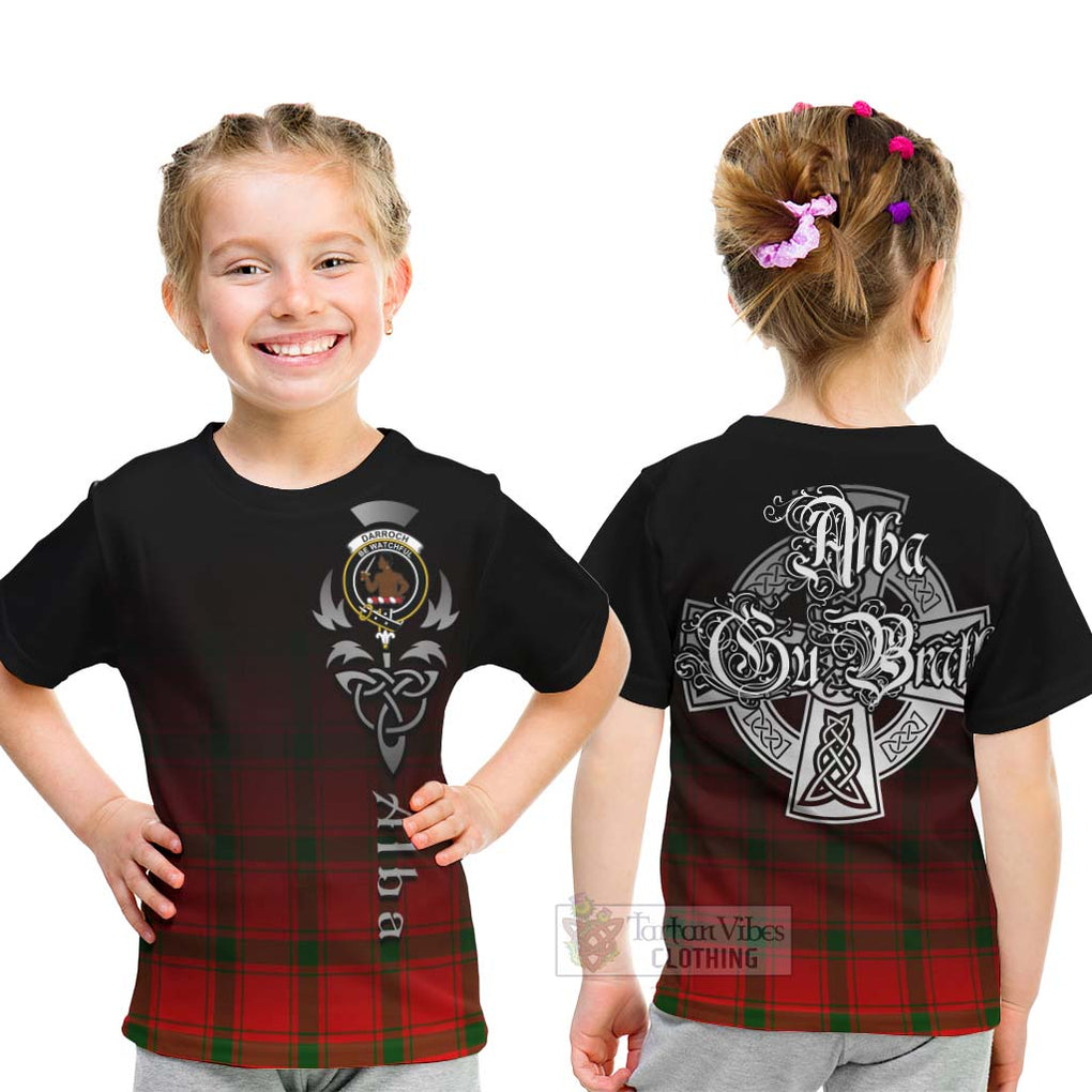 Darroch Tartan Kid T-Shirt Featuring Alba Gu Brath Family Crest Celtic Inspired - Tartan Vibes Clothing