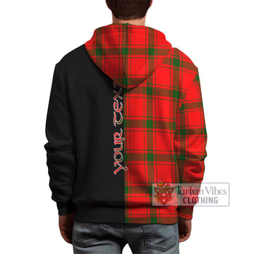 Darroch Tartan Hoodie with Family Crest and Half Of Me Style - Tartan Vibes Clothing