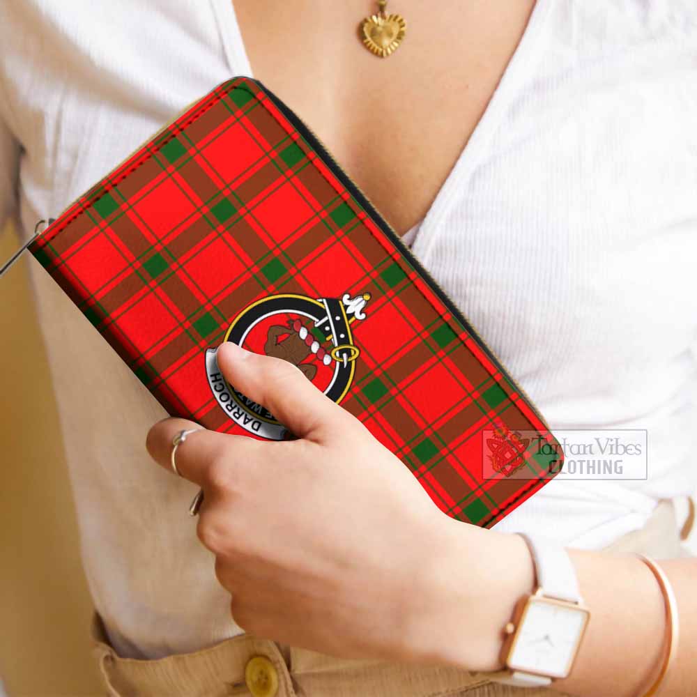 Darroch Tartan Women's Leather Wallet with Family Crest - Tartan Vibes Clothing