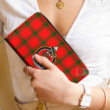 Tartan Vibes Clothing Darroch Tartan Women's Leather Wallet with Family Crest