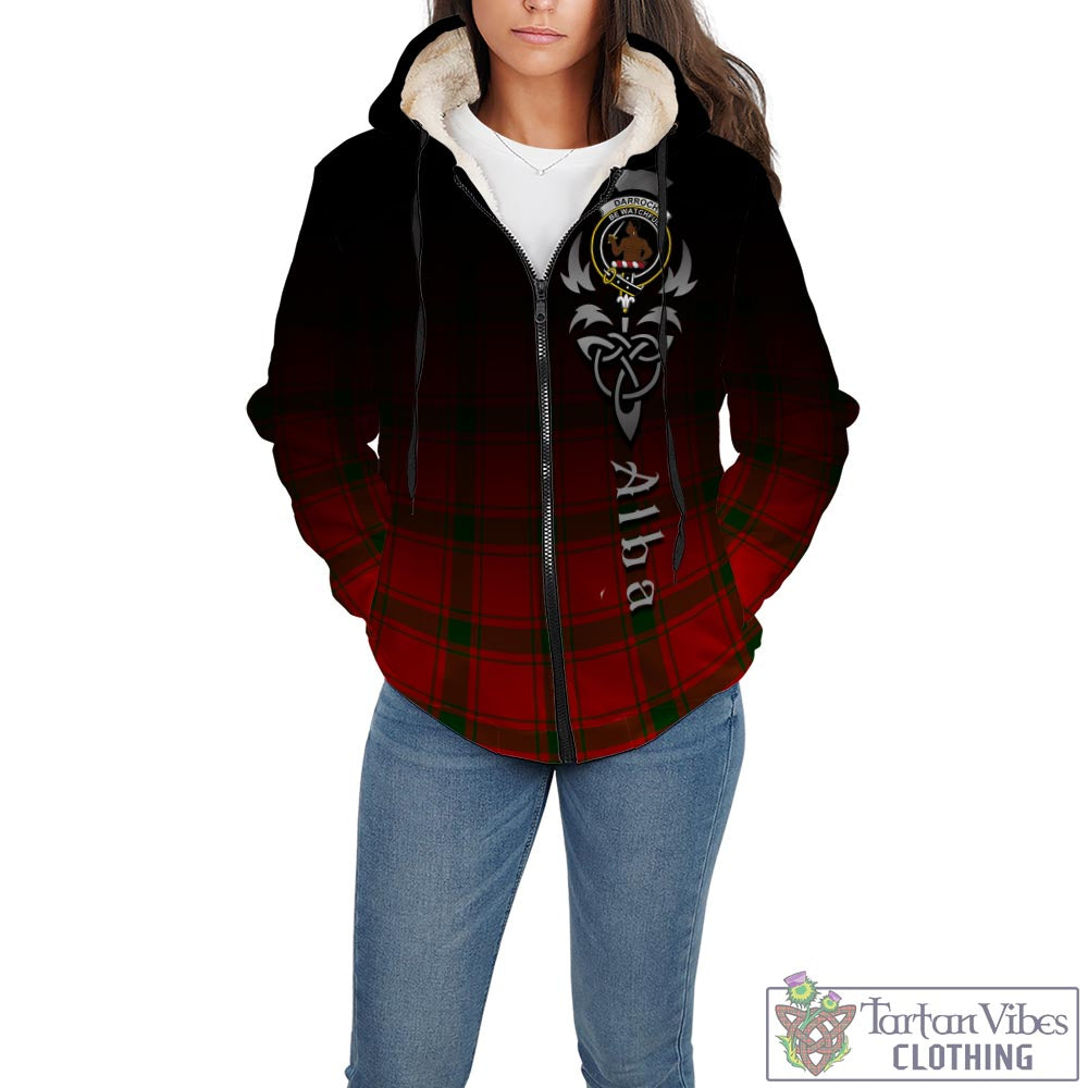 Darroch Tartan Sherpa Hoodie Featuring Alba Gu Brath Family Crest Celtic Inspired - Tartan Vibes Clothing