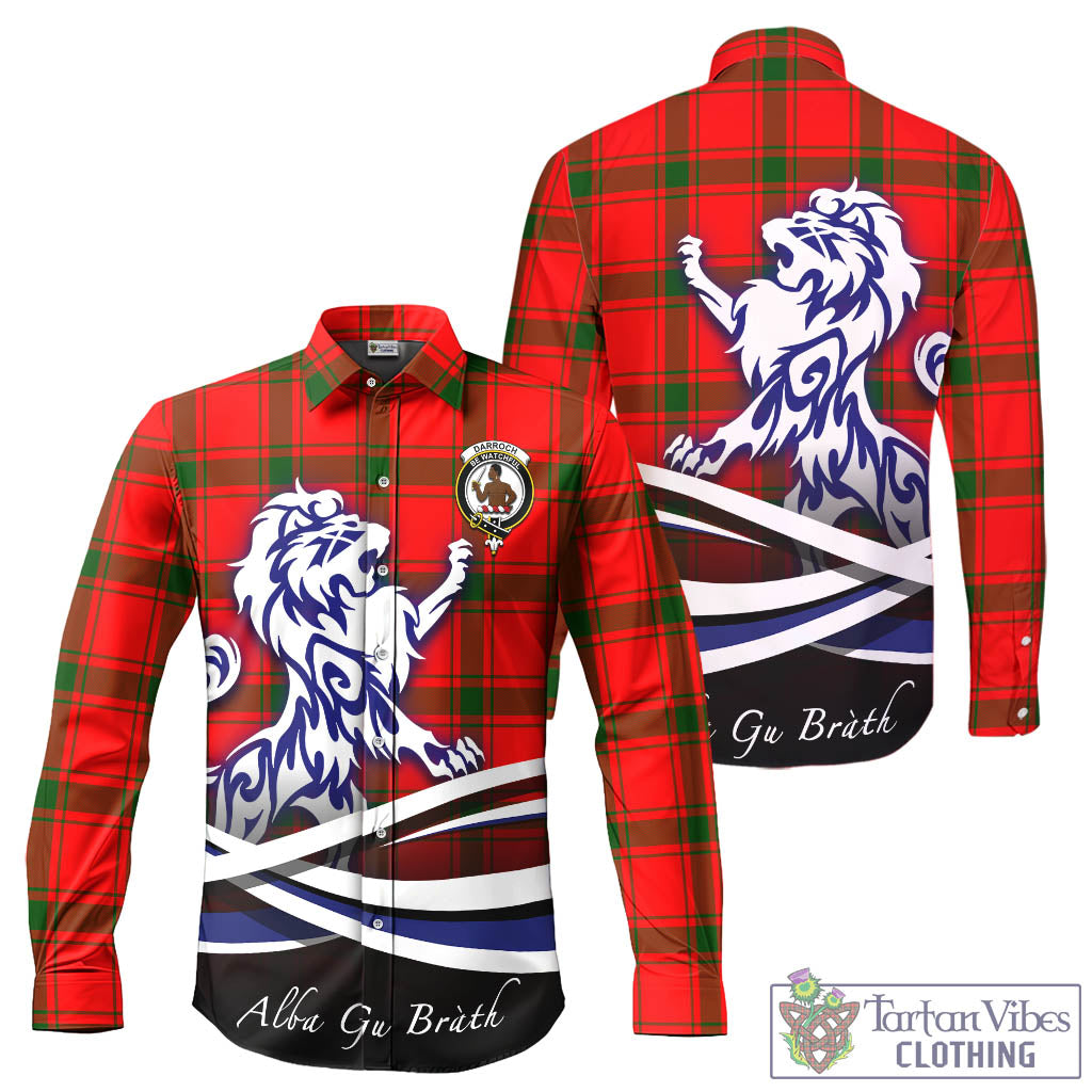 darroch-tartan-long-sleeve-button-up-shirt-with-alba-gu-brath-regal-lion-emblem