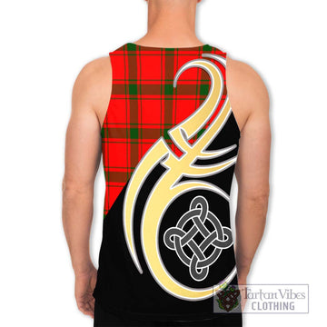 Darroch Tartan Men's Tank Top with Family Crest and Celtic Symbol Style - Tartan Vibes Clothing