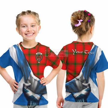 Darroch Tartan Kid T-Shirt with Family Crest Scotland Patriotic Style - Tartan Vibes Clothing