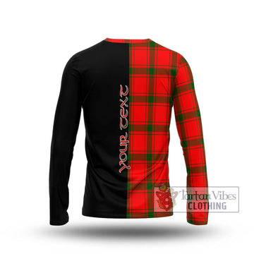 Darroch Tartan Long Sleeve T-Shirt with Family Crest and Half Of Me Style - Tartan Vibes Clothing