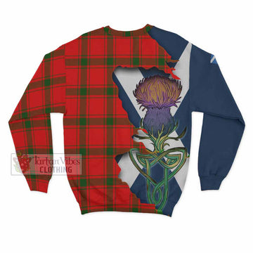 Darroch Tartan Family Crest Sweatshirt Scottish Thistle Celtic Inspired - Tartan Vibes Clothing