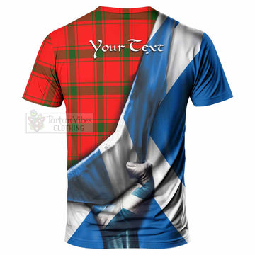 Darroch Tartan T-Shirt with Family Crest Scotland Patriotic Style - Tartan Vibes Clothing
