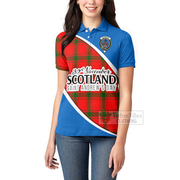 Darroch Family Crest Tartan Women's Polo Shirt Celebrate Saint Andrew's Day in Style - Tartan Vibes Clothing