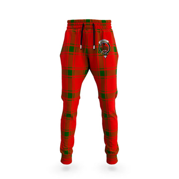 Darroch Tartan Joggers Pants with Family Crest
