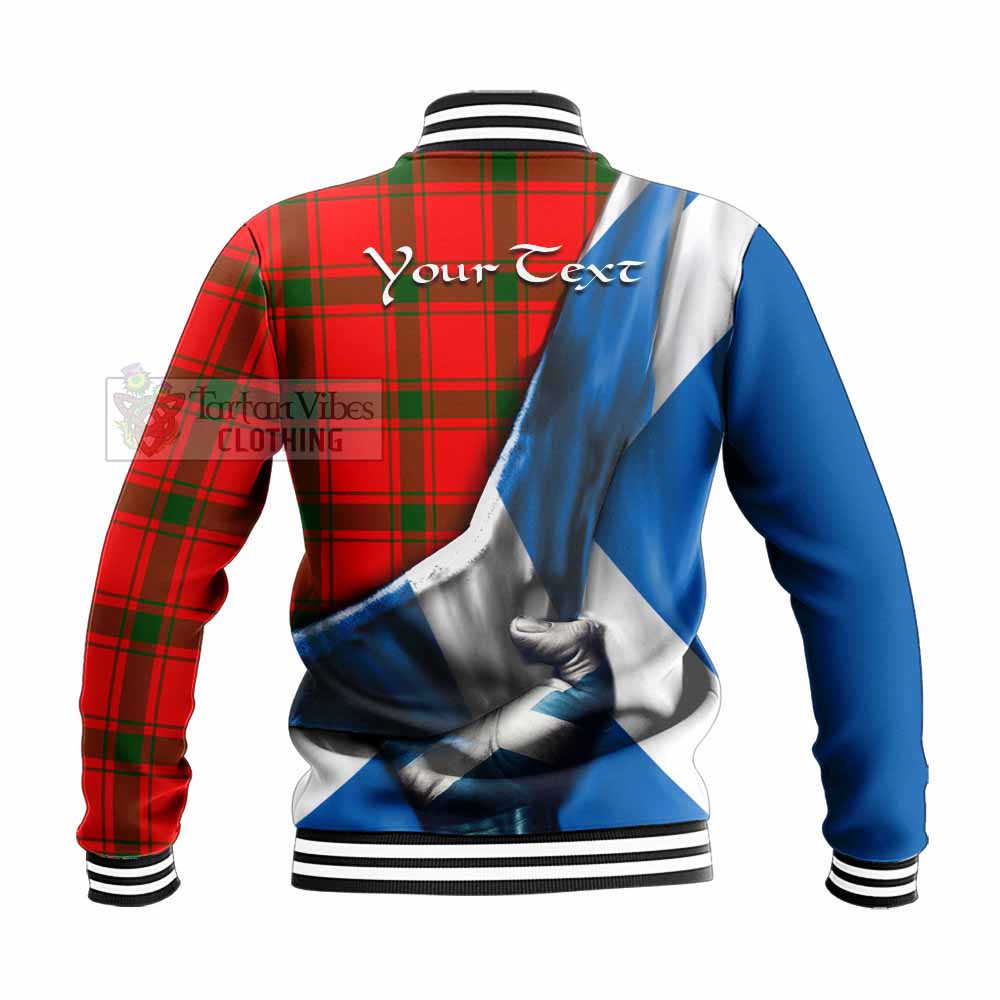 Darroch Tartan Baseball Jacket with Family Crest Scotland Patriotic Style - Tartan Vibes Clothing