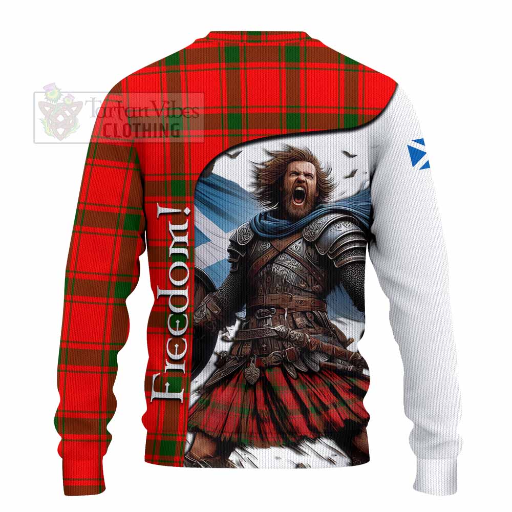 Darroch Crest Tartan Knitted Sweater Inspired by the Freedom of Scottish Warrior - Tartan Vibes Clothing
