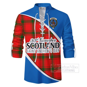 Darroch Family Crest Tartan Ghillie Kilt Shirt Celebrate Saint Andrew's Day in Style - Tartan Vibes Clothing