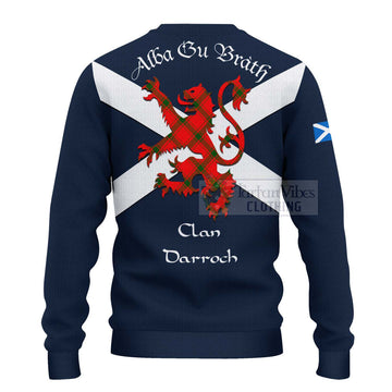 Darroch Tartan Lion Rampant Ugly Sweater Proudly Display Your Heritage with Alba Gu Brath and Clan Name - Tartan Vibes Clothing