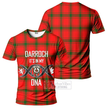 Darroch Tartan T-Shirt with Family Crest DNA In Me Style - Tartan Vibes Clothing