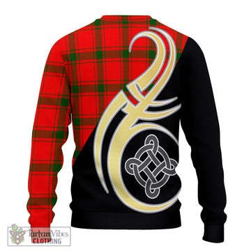 Darroch Tartan Ugly Sweater with Family Crest and Celtic Symbol Style - Tartan Vibes Clothing