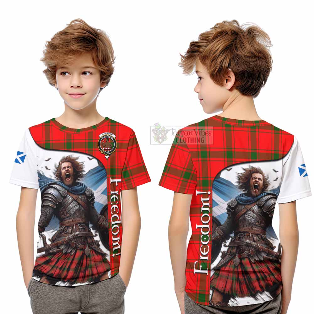 Tartan Vibes Clothing Darroch Crest Tartan Kid T-Shirt Inspired by the Freedom of Scottish Warrior