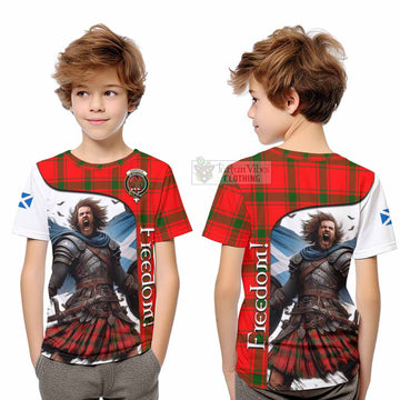 Tartan Vibes Clothing Darroch Crest Tartan Kid T-Shirt Inspired by the Freedom of Scottish Warrior