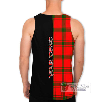 Darroch Tartan Men's Tank Top with Family Crest and Half Of Me Style - Tartan Vibes Clothing