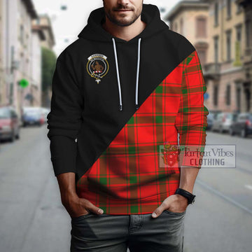 Darroch Tartan Hoodie with Family Crest and Military Logo Style - Tartan Vibes Clothing