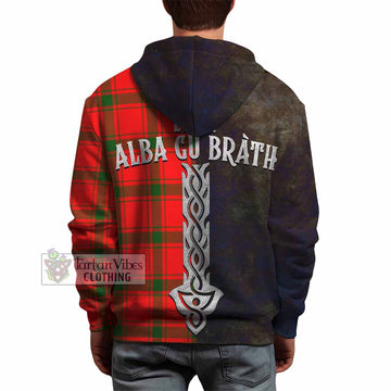 Darroch Tartan Family Crest Hoodie Alba Gu Brath Be Brave Lion Ancient Style - Tartan Vibes Clothing