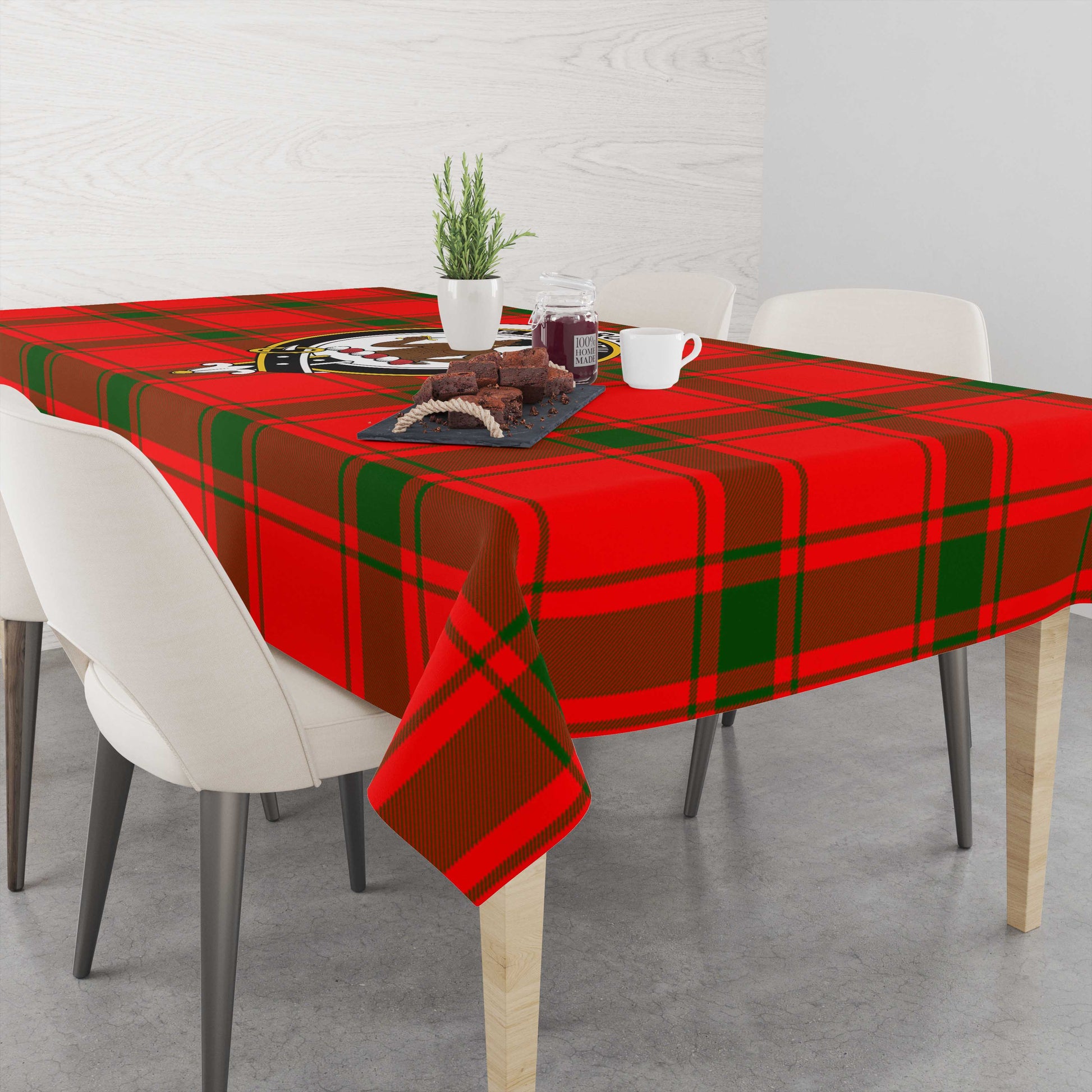 Darroch Tartan Tablecloth with Family Crest M 39.4"x59"(100x150cm) - Tartan Vibes Clothing
