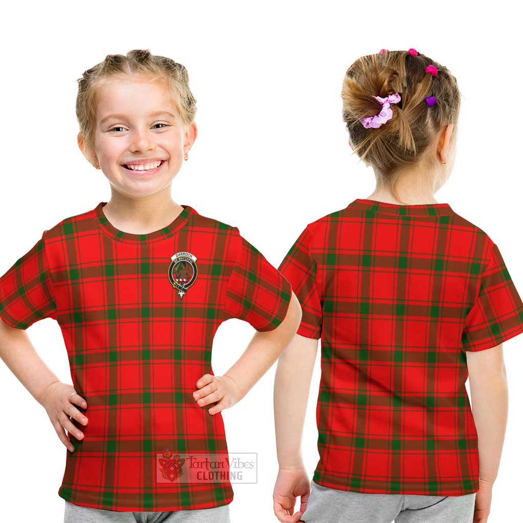 Darroch Tartan Kid T-Shirt with Family Crest - Tartan Vibes Clothing