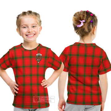 Darroch Tartan Kid T-Shirt with Family Crest - Tartan Vibes Clothing