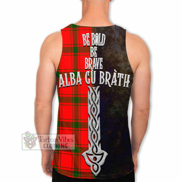 Darroch Tartan Family Crest Men's Tank Top Alba Gu Brath Be Brave Lion Ancient Style - Tartan Vibes Clothing