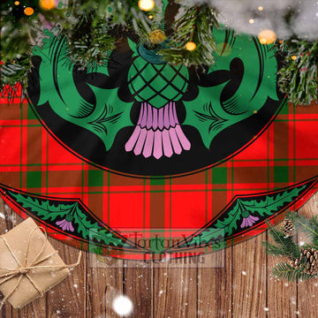 Darroch Tartan Christmas Tree Skirt Scottish Thistle Style - Tartan Vibes Clothing