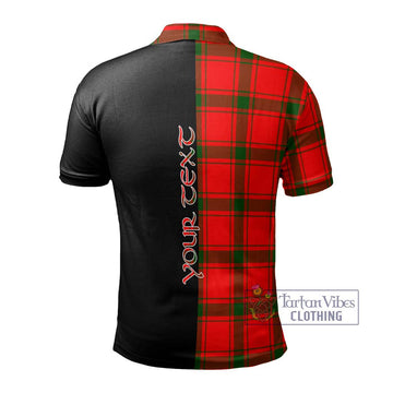 Darroch Tartan Polo Shirt with Family Crest and Half Of Me Style - Tartan Vibes Clothing