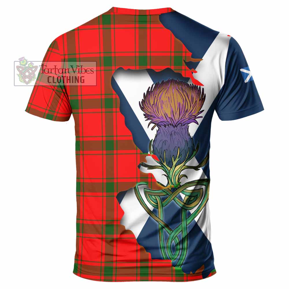 Darroch Tartan Family Crest T-Shirt Scottish Thistle Celtic Inspired - Tartan Vibes Clothing