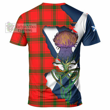 Darroch Tartan Family Crest T-Shirt Scottish Thistle Celtic Inspired - Tartan Vibes Clothing