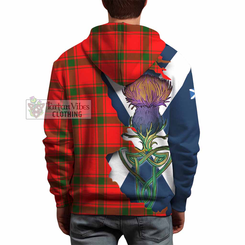 Darroch Tartan Family Crest Hoodie Scottish Thistle Celtic Inspired - Tartan Vibes Clothing