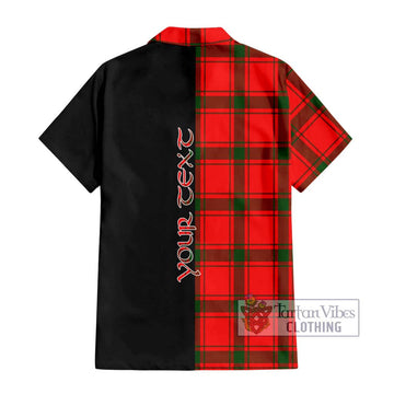 Darroch Tartan Hawaiian Shirt with Family Crest and Half Of Me Style - Tartan Vibes Clothing