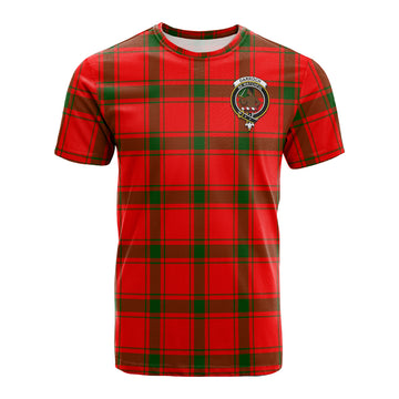 Darroch Tartan T-Shirt with Family Crest - Tartan Vibes Clothing