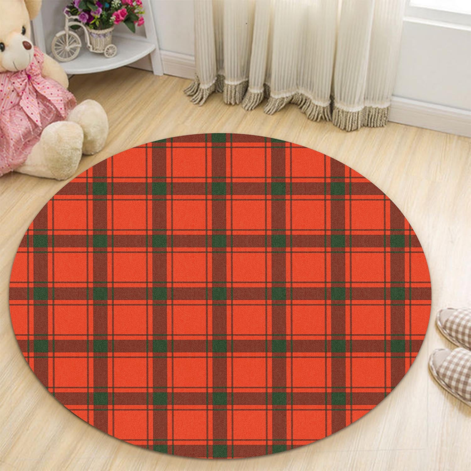 Darroch Tartan Round Rug - Tartan Vibes Clothing