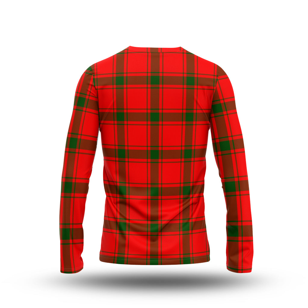 Darroch Tartan Long Sleeve T-Shirt with Family Crest - Tartan Vibes Clothing