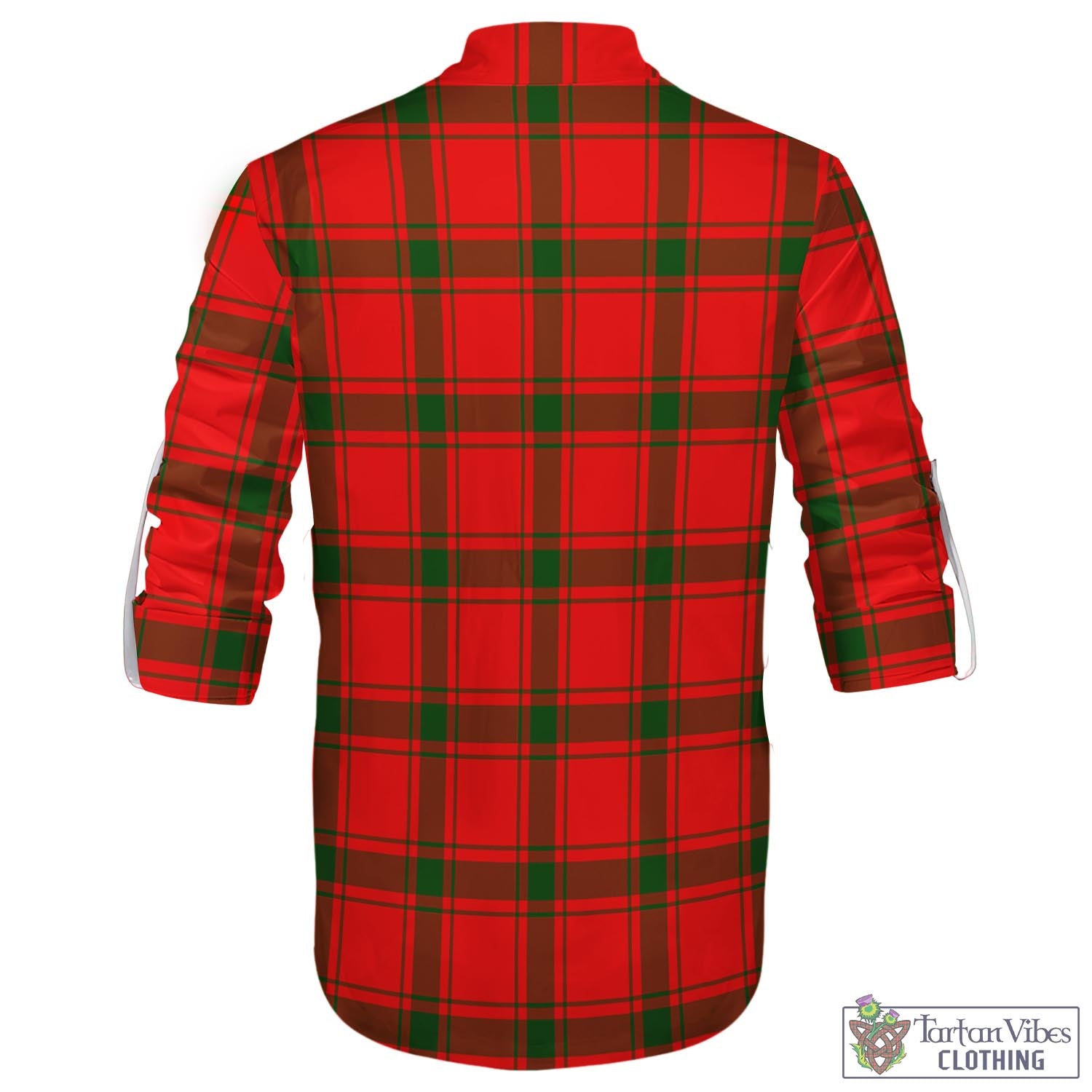 Darroch Tartan Men's Scottish Traditional Jacobite Ghillie Kilt Shirt - Tartan Vibes Clothing
