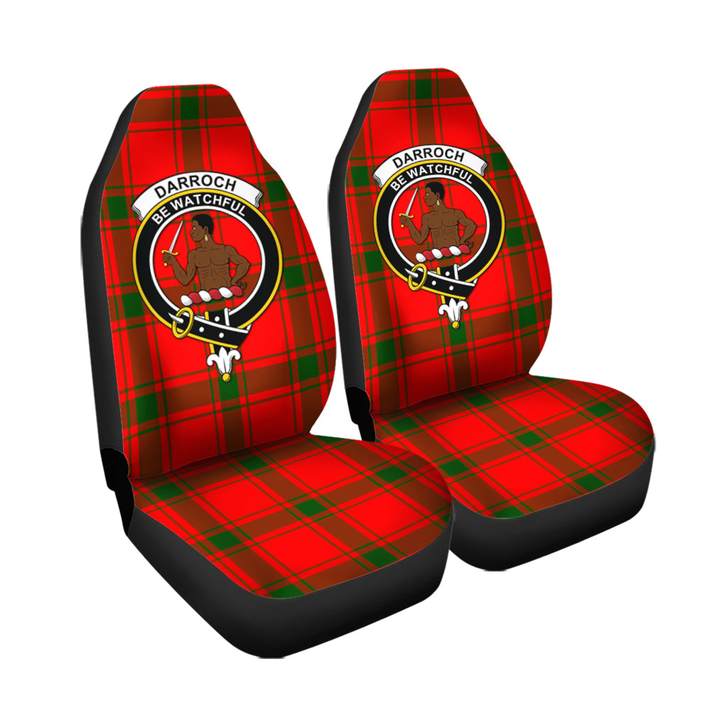 Darroch Tartan Car Seat Cover with Family Crest - Tartan Vibes Clothing